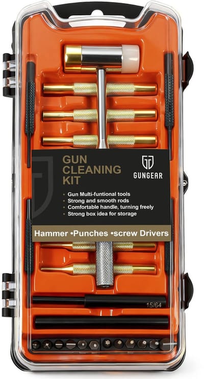 Gungear Wapensmid gereedschap ​pons set met hamer in handige opbergdoos