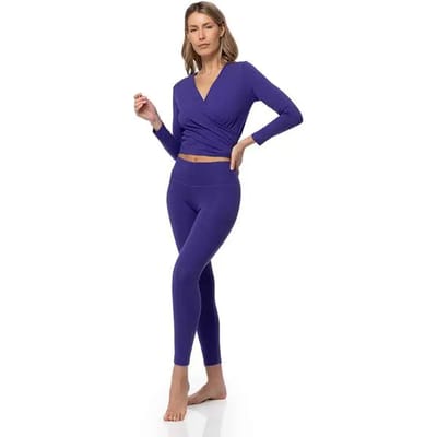 Lange mouw cache-coeur dames Yogaessential Chakra