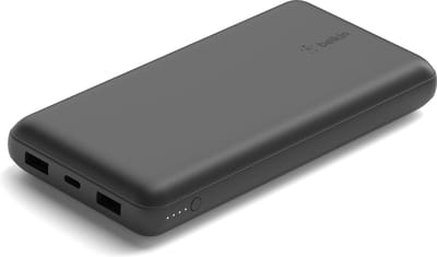 Belkin Boost Charge - Powerbank 20.000 mAh - USB-A- en USB-C-Poorten - Met Snellaadfunctie - 15W - Zwart