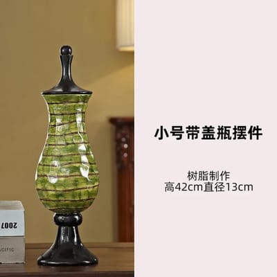 Amerikaanse Europese retro decoratieve pot, snoeppot, groene vaas, design creatieve woonaccessoires, bruiloftsdecoraties