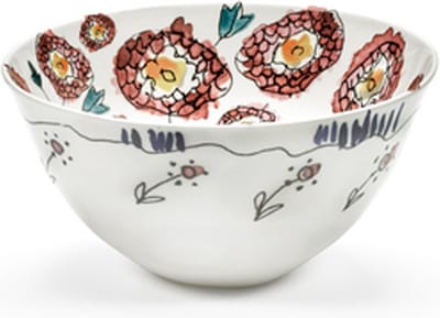 MARNI midnightflowers - Serveerkom M Anemone milk 22 cm