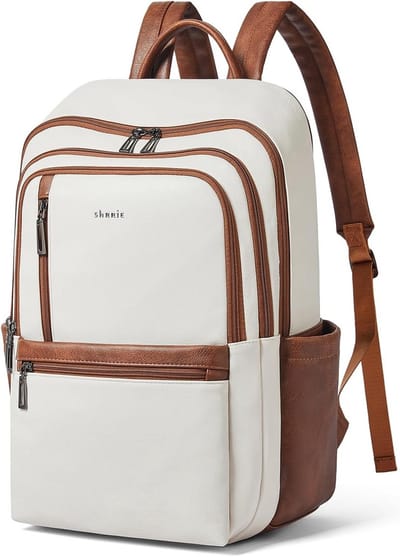 Leren Rugzak voor Dames - Geschikt voor 15.6 Inch Laptop