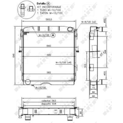 Radiator, motorkoeling NRF 52139