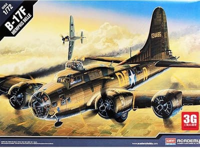 Academy Modelbouwpakket Vliegtuigen - 12495 Boeing B-17 Flying Fortress -Memphis Belle- - Propeller Vliegtuig Plastic - 1:72 - Modelbouw
