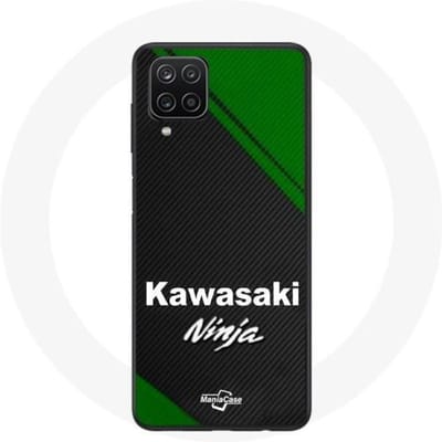 Hoesje - Kawasaki - Galaxy A12 - Zwart - Flexibel - Schokbescherming
