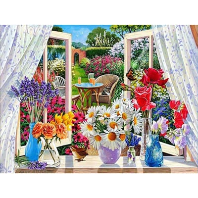 Diamant schilderij half gezicht make-up kruissteek ronde boor strass mozaïek decor 20X30CM gray