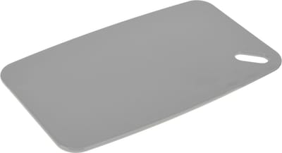 Excellent Houseware Snijplank - grijs - Kunststof - 24 x 15 cm - voor keuken/voedsel