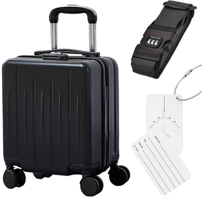 ADEL Handbagage Koffer 40x30x20 cm met Wielen – Cabin Bagage Underseater – Incl. Bagageband & Label – Waterafstotende Trolley voor Zorgeloos Reizen