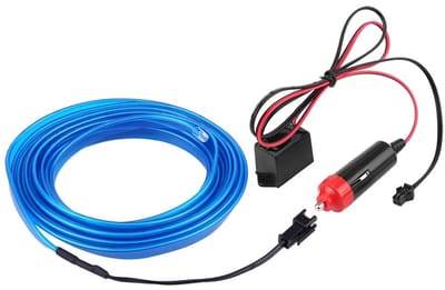 Dailygoody - Auto LED-stripverlichting - Neon Lampstrip - Veiligheid tijdens het rijden - Blauw - Interieur Sfeerverlichting - Oogbescherming - Trim v.