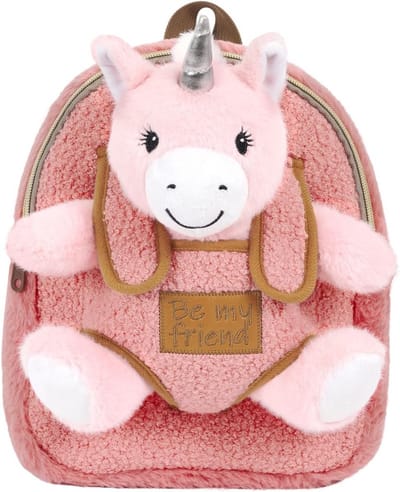 Zachte Kinderrugzak met Knuffelbeer voor Peuters en Kleuters (3-6 Jaar) - Compact en Lichtgewicht