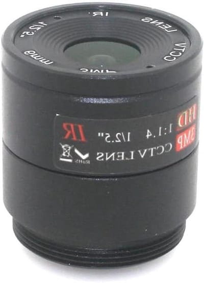 Microscooplens 2 Stuks - HD CCTV Lens - Beveiligingscamera Beeld - 3 Megapixel HD - 6 mm Brandpuntsafstand - Zwart