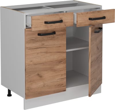 Vicco R-Line Keukenonderkast – 80 cm zonder werkblad Krachtige eik goud