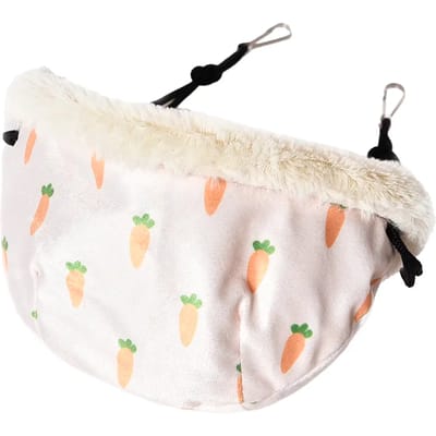 Duvo+ Carrot hangslaapzak pluche meerkleurig voor knaagdieren