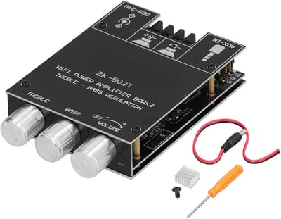 Krachtige Dual Channel Bluetooth Stereo Versterker Module met Bass en Treble Controle
