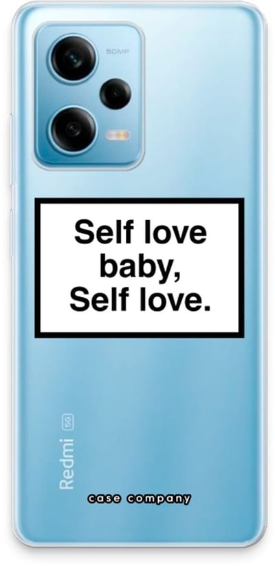 Case Company® - Hoesje geschikt voor Xiaomi Redmi Note 12 Pro 5G hoesje - Self love - Soft Cover Telefoonhoesje - Bescherming aan alle Kanten en Schermrand