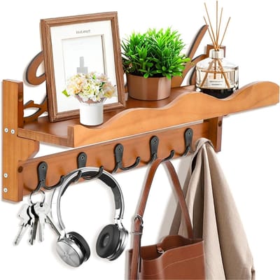 DailySupplies® Wandkapstok met Hoedenplank - Kapstok - Wandplank