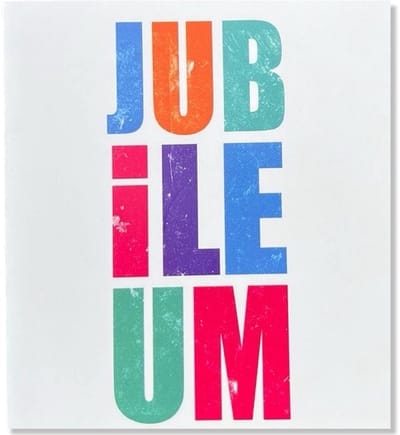 Jubileum - 12x11cm - Gevouwen kaart inclusief envelop - Jubileum wenskaart