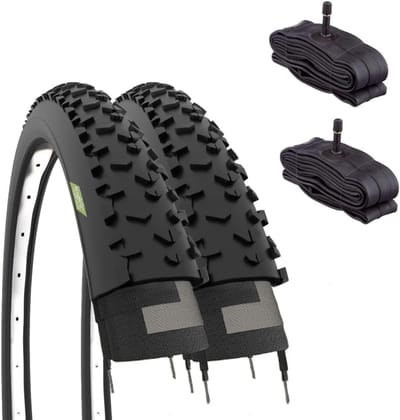 Fietsbanden Set - MTB Banden - Offroad Rijden - Knobbelig Profiel - 29 x 2.25 - Zwart