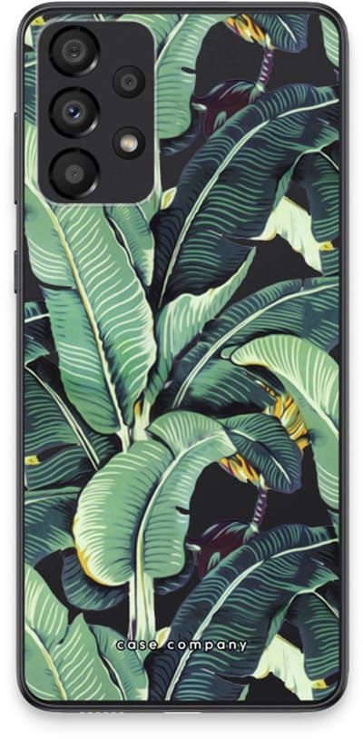 Case Company® - Hoesje geschikt voor Samsung Galaxy A33 5G hoesje - Bananenbladeren - Soft Cover Telefoonhoesje - Bescherming aan alle Kanten en Schermrand