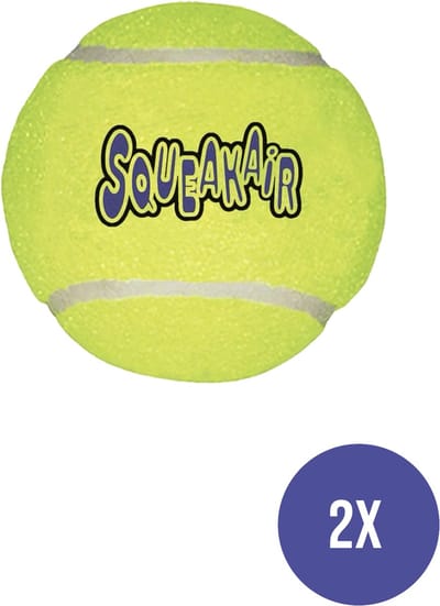 Kong - Squeakair Tennisbal Geel Met Piep