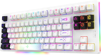AQIRYS Aludra toetsenbord - Mechanisch - RGB - Gateron mechanische schakelaars - Hot-swappable - 100% anti-ghosting - Premium RGB Gaming toetsenbord