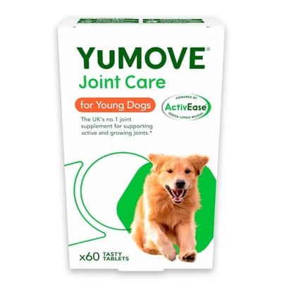60 tabletten YuMOVE Joint Care Young Dogs aanvullend diervoeder voor jonge honden