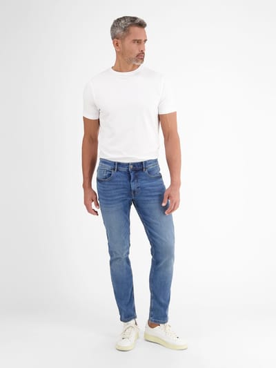 LERROS Baxter Relaxed Fit Jeans – Comfortabele stretch 5-pocket denim , Maat: W32_L32 , Kleur: SPACE BLUE MELANGE , 99% katoen, 1% elastaan