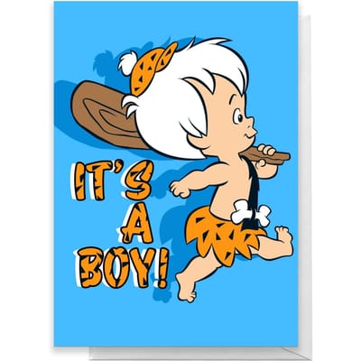 Flintstones New Baby Boy Greetings Card - Standard Card