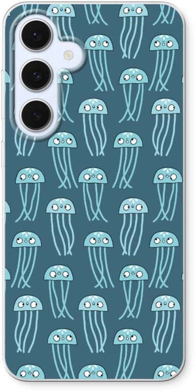 Case Company® - Hoesje geschikt voor Samsung Galaxy S24 FE hoesje - Kwallie - Soft Cover Telefoonhoesje - Bescherming aan alle Kanten en Schermrand
