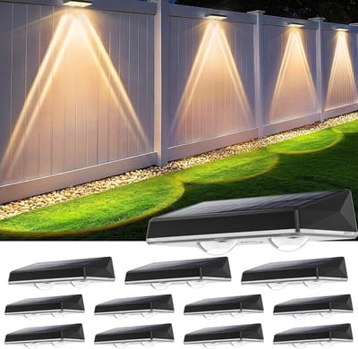 Zonne-energie Buitenwandlamp met 3 Verlichtingsmodi - IP67 Waterdichte LED Lamp voor Tuin en Terras