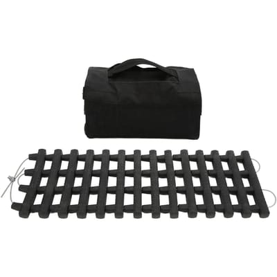 Tapis de Traction pour Pneus Portable Antidérapant Forte Adhérence Piste de Récupération pour Pneus pour Voitures SUV Minivans 60cm black