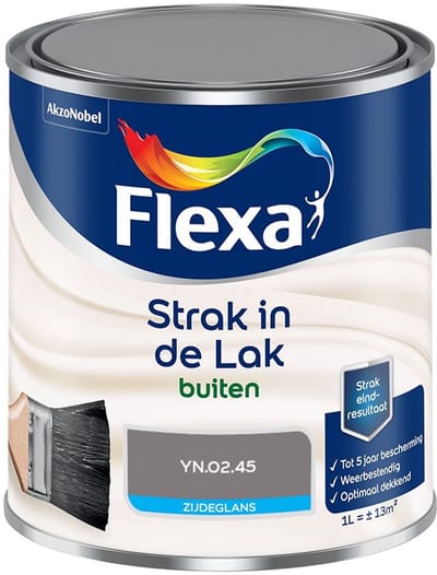 Flexa - Strak In De Lak Buitenlak Zijdeglans - Yn.02.45 - Mengverf - 1 L