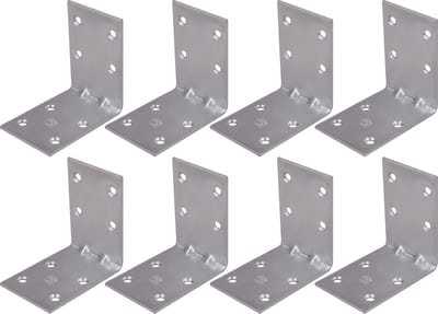 AMIG hoekankers/stoelhoeken - 10x - verzinkt staal - breedte 4cm - lengte 2 x 6cm