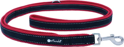 Petlando Trainingslijn Outdoor Rood&Zwart - Hondenriem - 230x1.5 cm