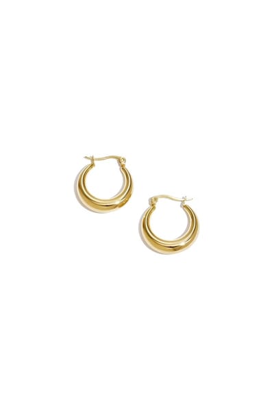 Gouden basic oorbellen - Stainless steel - waterproof