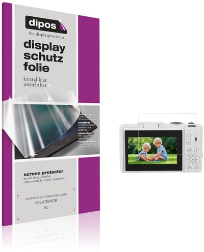 dipos – 4x Beschermfolie geschikt voor VELATEMOR 5c | Krasbestendige & heldere Screenprotector Ultra-Thin