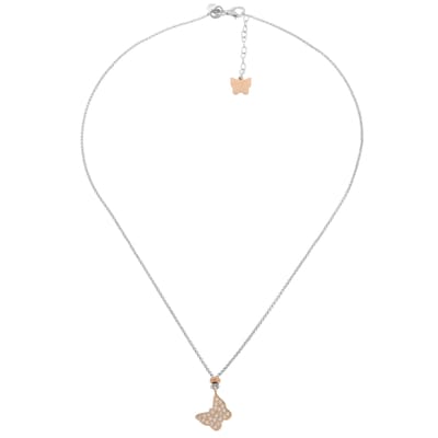 Orphelia Dames 925 Sterling Zilveren Ketting met Hanger - Zilver/Rosé ZK-7194