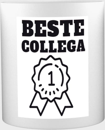 Beste collega Mok met opdruk - beste collega - teamgenoot - cadeau - 350 ML inhoud