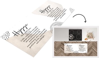 Keukenloper - Loper keuken - Woordenboek - Hygge - Quotes - 120x50 cm - Keukenloper vinyl