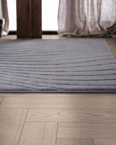 Carpetique Vloerkleed Rechthoek - 160x230 cm – Grijs - Antislip – Japandi & Scandinavisch Woonkamer Tapijt