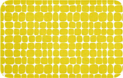 WC mat 80x50 cm - Antislip - Stippen - Modern - Geel - Toiletmat - Vloermat - Douchemat - Toilet tapijt - Toiletmatten