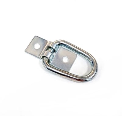 oogplaat d-ring 47x20 - middel sjoroog - bindoog - bindhaak - dekzeilhouder