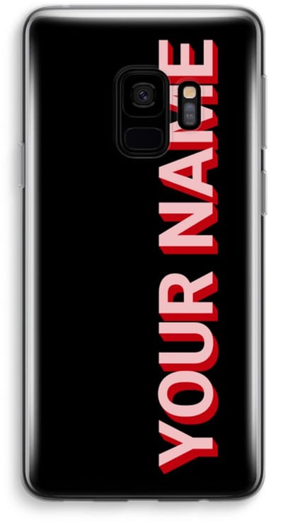 Gepersonaliseerd - Case Company® - Hoesje geschikt voor Samsung Galaxy S9 hoesje - Namecase - Soft Cover Telefoonhoesje - Bescherming aan alle Kanten en Schermrand