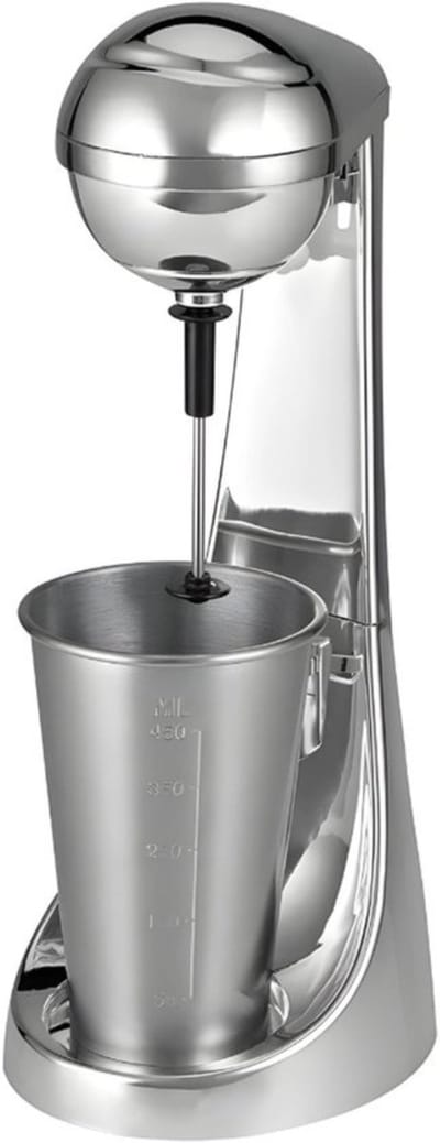 Thuys - Blender Zilver 65W - Melkopschuimer en Blender in Één - 650ml RVS Container - 2 Snelheden - voor Smoothies en Koffie