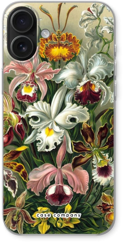 Case Company® - Hoesje geschikt voor iPhone 16 Plus hoesje - Haeckel Orchidae - Soft Cover Telefoonhoesje - Bescherming aan alle Kanten en Schermrand