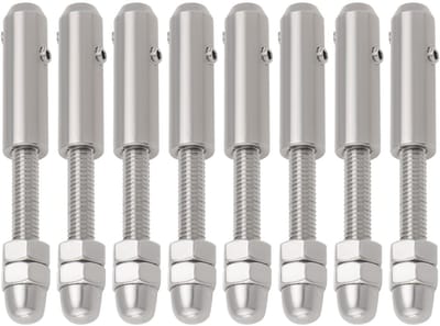 VT Goods - Wire Rope Terminal - Tensioner - 3mm tot 4mm - Kabelverbinder - Robuust en betrouwbaar - Geschikt voor diverse toepassingen - 8 stuks