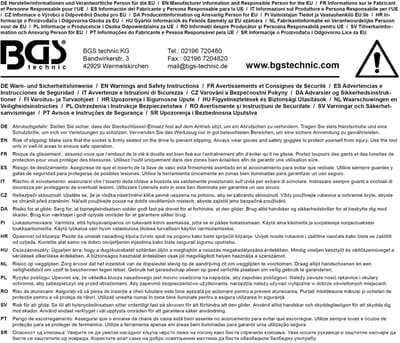 BGS Cardan dopsleuteldop 3/8 15 mm
