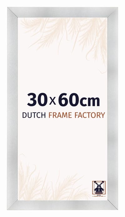 Fotolijst 30x60 cm - MDF - Aluminium Geborsteld - Praag