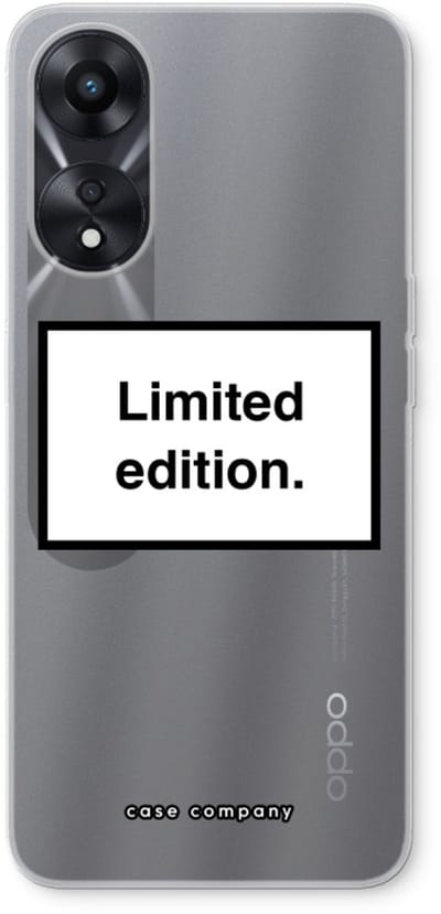 Case Company® - Hoesje geschikt voor Oppo A78 5G hoesje - Limited edition - Soft Cover Telefoonhoesje - Bescherming aan alle Kanten en Schermrand