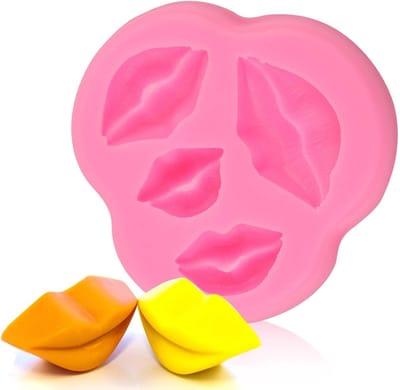 Siliconen Cake Mallen voor Lip Fondant, Herbruikbare Chocolade Vormpjes voor Bakdecoratie en Snoepjes